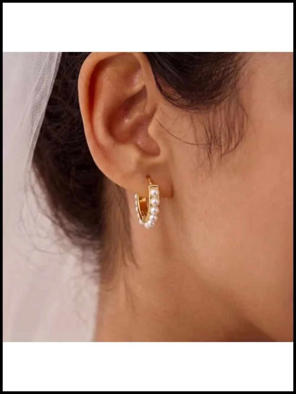 14K Gold Plated Freshwater Pearl Dangle Drop Earrings Hypoallergenic Gift
